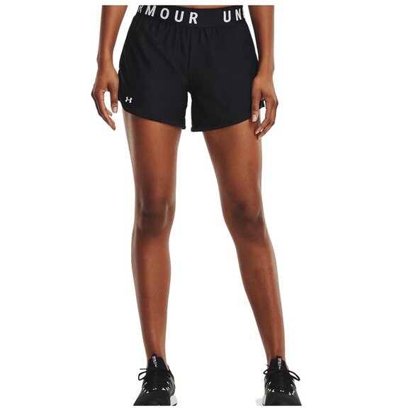 Under Armour Women's Play Up Athletic Loose Moisture Wicking Shorts Black - Picture 1 of 10